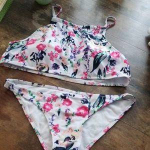 White floral bikini